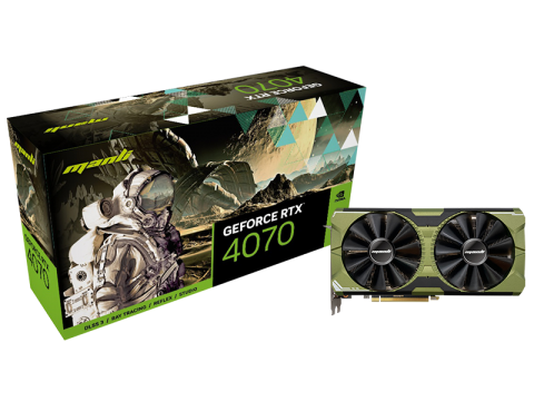 Manli GeForce RTX™ 4070 12GB GDDR6X 星云 双风扇